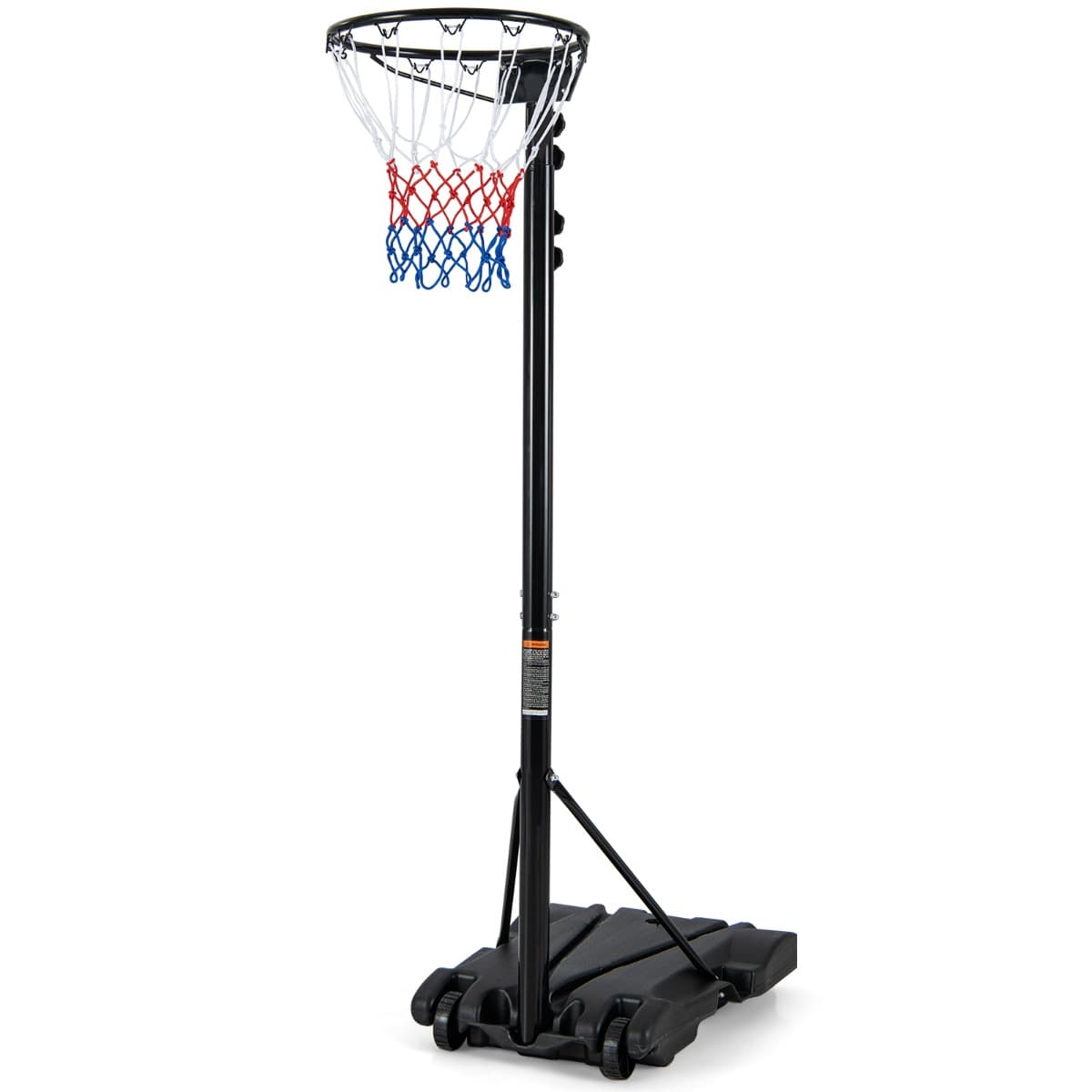 CostwayPanier de Basket-Ball Hauteur 260-305cm Support de Basketball Mobile avec Base Rechargeable 2 Roues Jante Résistants aux Intempéries