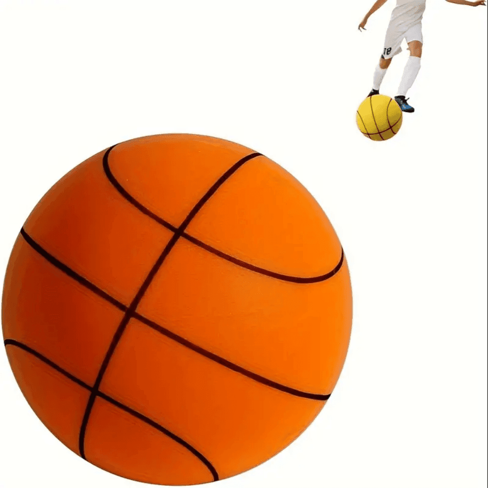 Ballon de basketball silencieux unisexe - Balle en mousse haute densité élastique silencieuse et durable, convient pour ll'entrainement silencieux